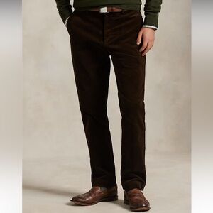 Men’s Polo Ralph Lauren Andover Slim Fit Stretch Corduroy Pant copper brown